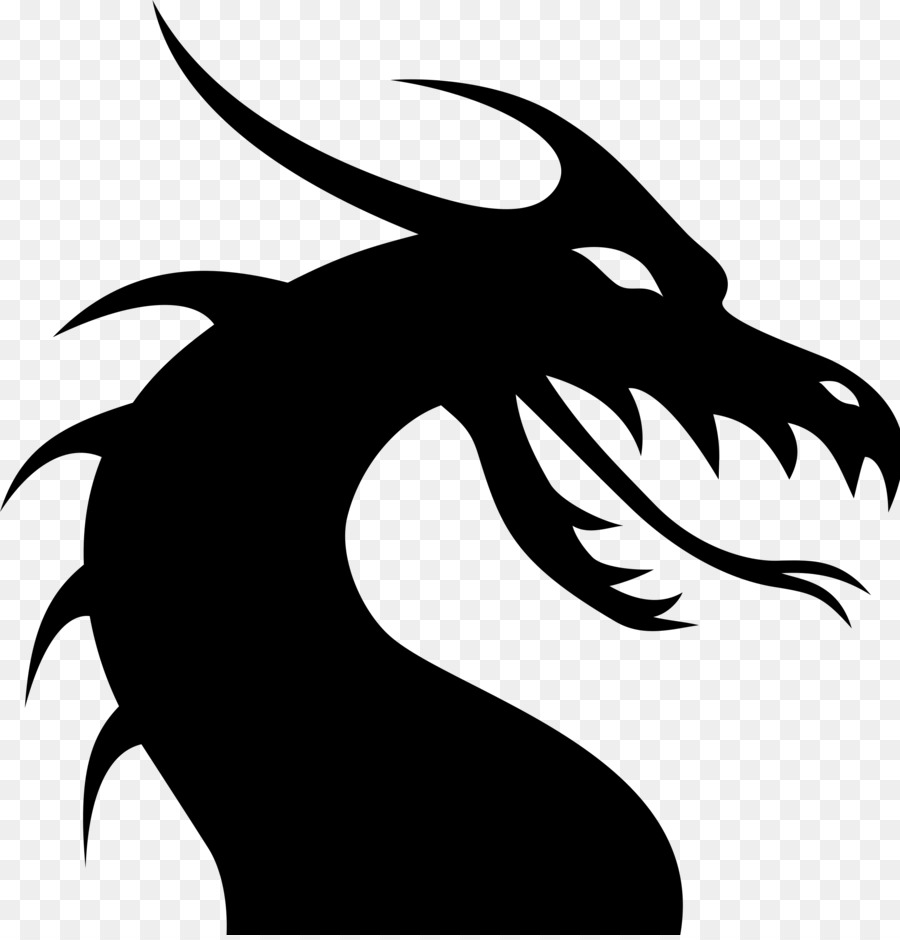 Dragon Clip art - Dragon Silhouette Cliparts png download - 2310*2400 - Free Transparent Dragon png Download.