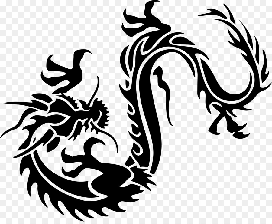 Dragon Tattoo Clip art - Chinese dragon png download - 2350*1912 - Free Transparent Dragon png Download.