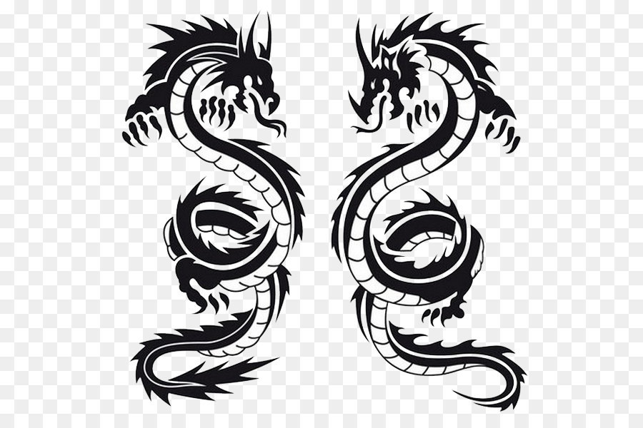 Dragon Tattoo Clip art - Dragon Tattoos Picture png download - 593*588 - Free Transparent Tattoo png Download.