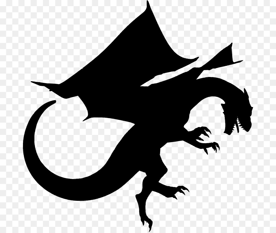 Dragon Silhouette Clip art - drak vector png download - 752*758 - Free Transparent Dragon png Download.