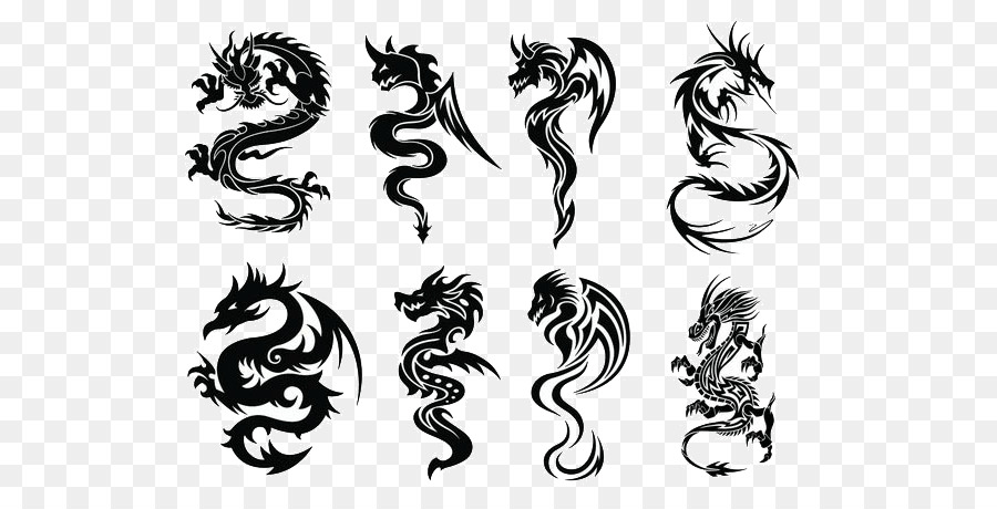 Paper Chinese dragon Tattoo - Dragon Tattoo png download - 600*448 - Free Transparent Tattoo png Download.