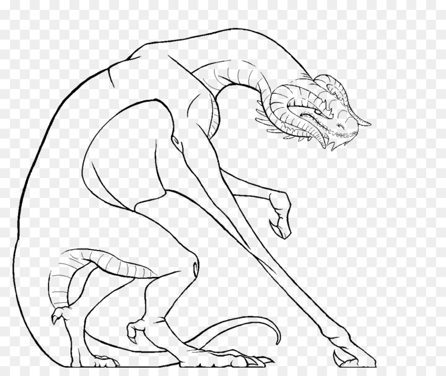Carnivora Line art Figure drawing Cartoon - dragon line art png download - 984*812 - Free Transparent Carnivora png Download.