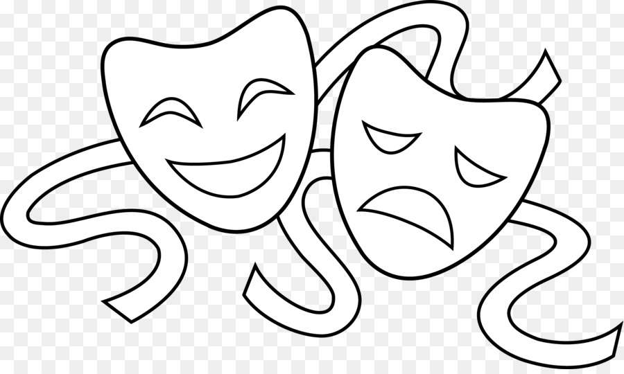 Drama Theatre Mask Performance Clip art - Acting Cliparts png download - 8747*5185 - Free Transparent  png Download.