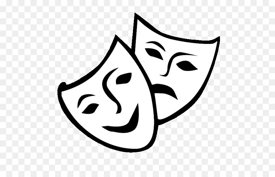 Theatre Drama Mask Comedy Clip art - mask png download - 564*564 - Free Transparent Theatre png Download.