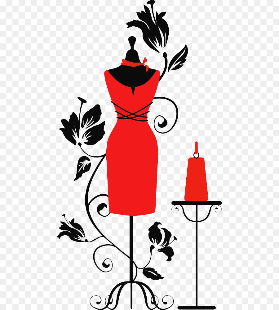 Mannequin Royalty-free Dress form Clip art - Red hand painted flat model png download - 532*1000 - Free Transparent Mannequin png Download.