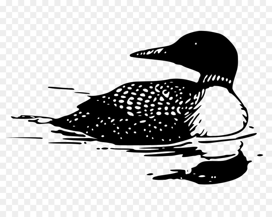 Common loon Tattoo Bird Drawing Clip art - loon silhouette png download - 2400*1916 - Free Transparent Common Loon png Download.