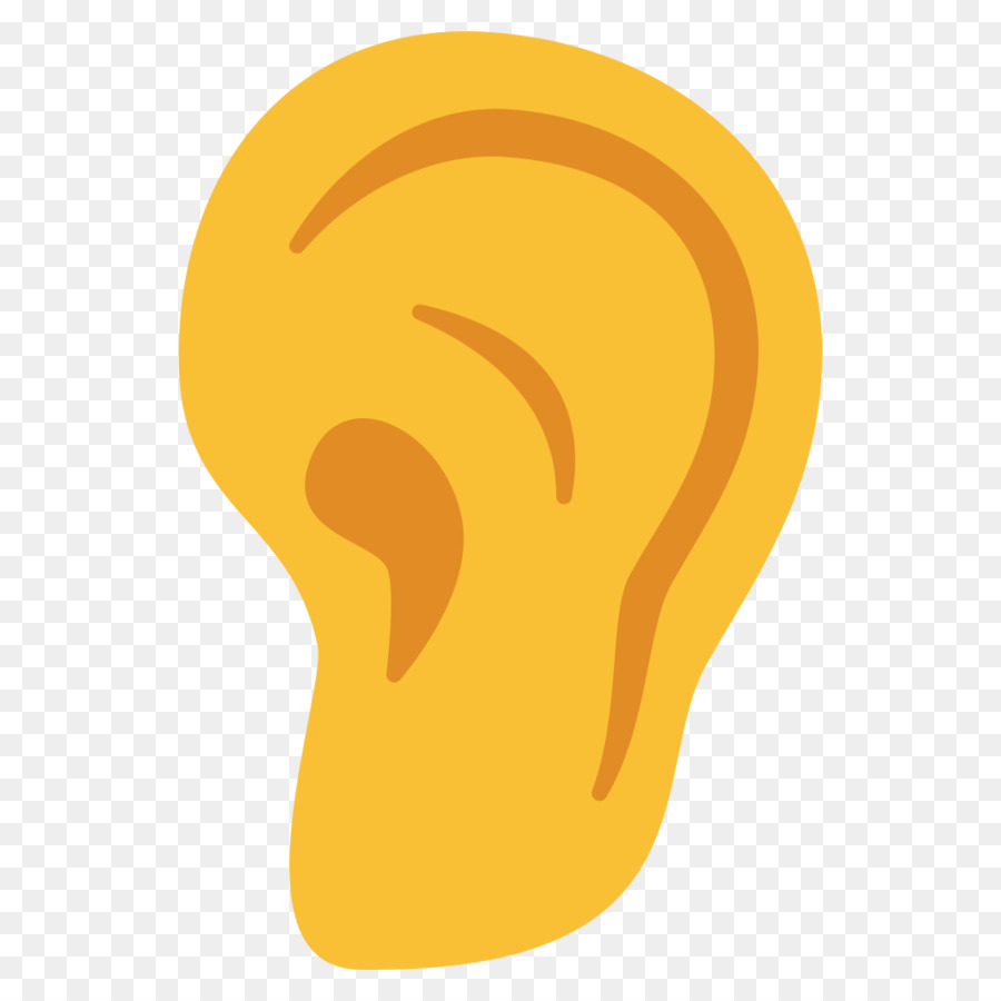 Emoji Ear Unicode Emoticon Android Nougat - emoji hike png download - 1024*1024 - Free Transparent Emoji png Download.