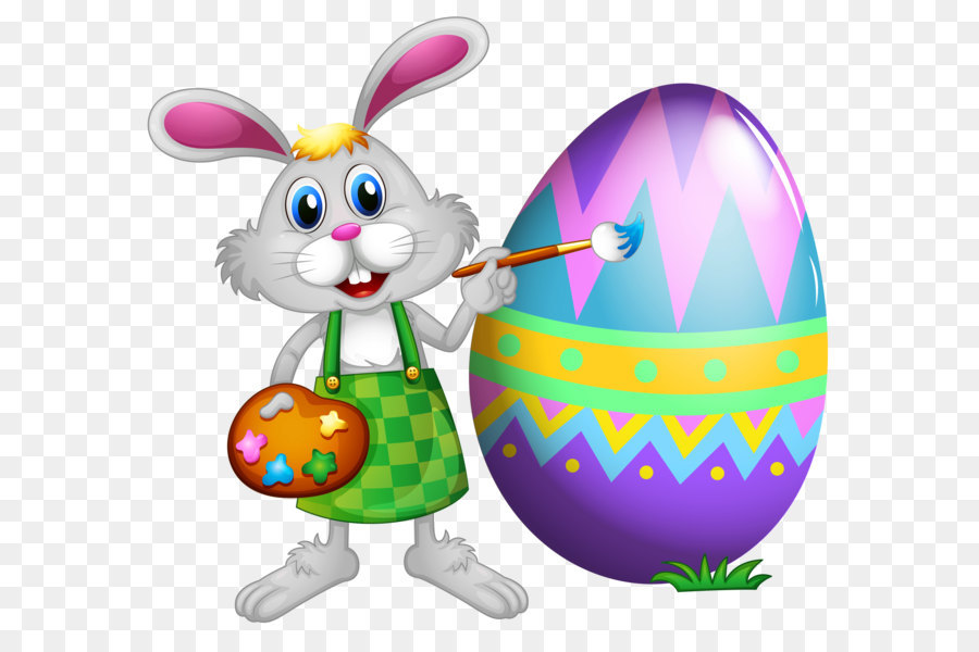 Easter Bunny Clip art - Easter Bunny and Colored Egg PNG Clipart Picture png download - 5626*5112 - Free Transparent Easter Bunny png Download.