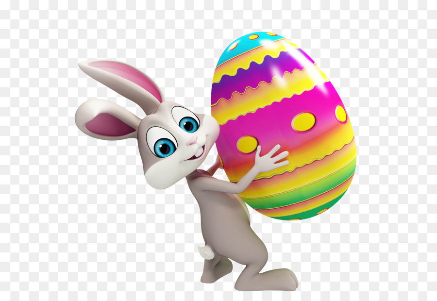 Easter Bunny Clip art - Easter Bunny with Colorful Egg Transparent PNG Clipart png download - 1340*1259 - Free Transparent Easter Bunny png Download.