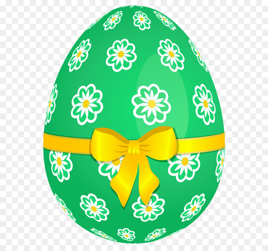 Easter egg - Green Easter Egg with Flowers and Yellow Bow PNG Picture png download - 1424*1820 - Free Transparent Red Easter Egg png Download.