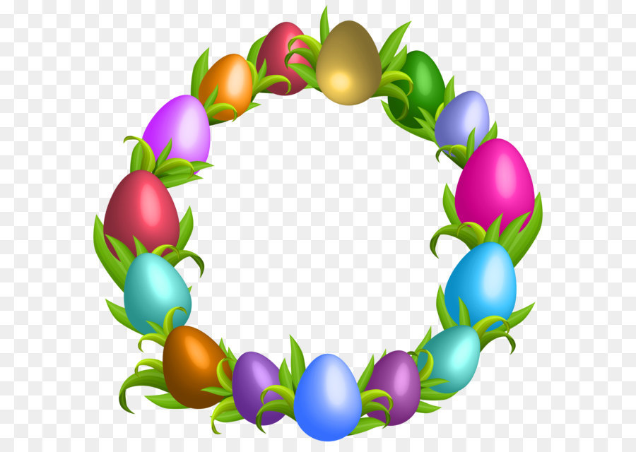 Easter Bunny Easter egg Clip art - Easter Wreath Transparent PNG Clip Art png download - 8000*7784 - Free Transparent Easter Bunny png Download.