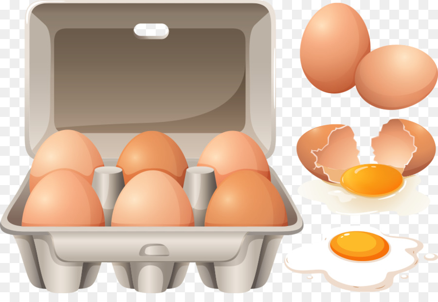 Scrambled eggs Egg carton - Cracked eggs vector png download - 914*611 - Free Transparent Scrambled Eggs png Download.