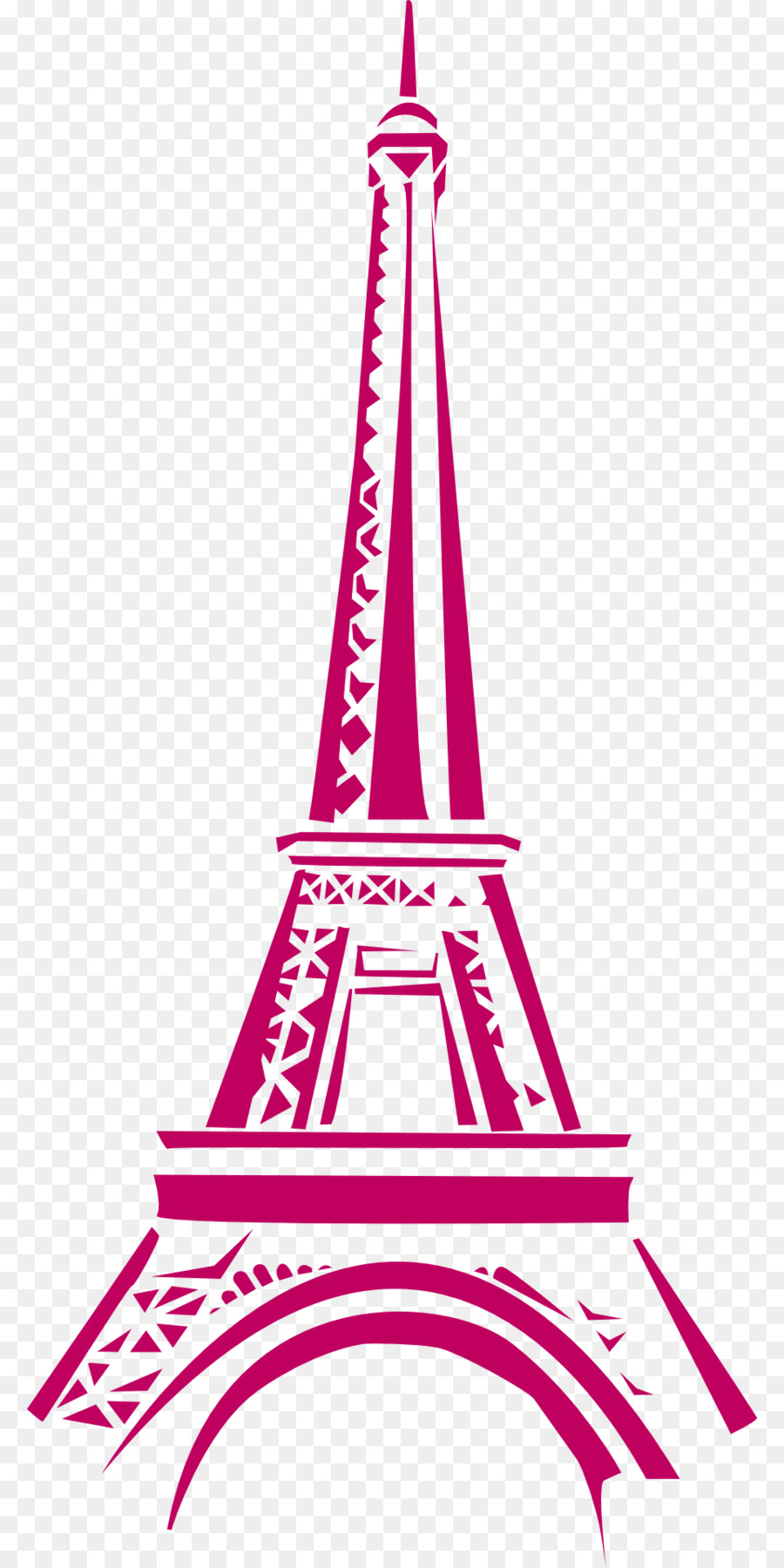 Eiffel Tower Clip art - Pink Eiffel Tower png download - 960*1920 - Free Transparent Eiffel Tower png Download.