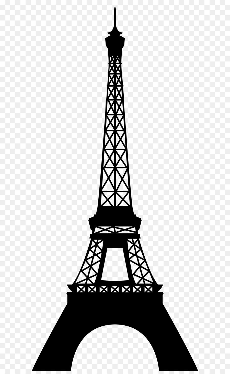 Eiffel Tower Clip art - Eiffel Tower Silhouette Transparent PNG Clip Art Image png download - 3593*8000 - Free Transparent Eiffel Tower png Download.