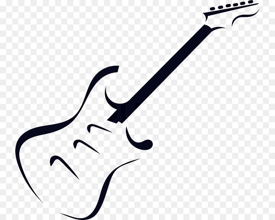 Electric guitar Acoustic guitar Silhouette - electric guitar png download - 800*720 - Free Transparent  png Download.