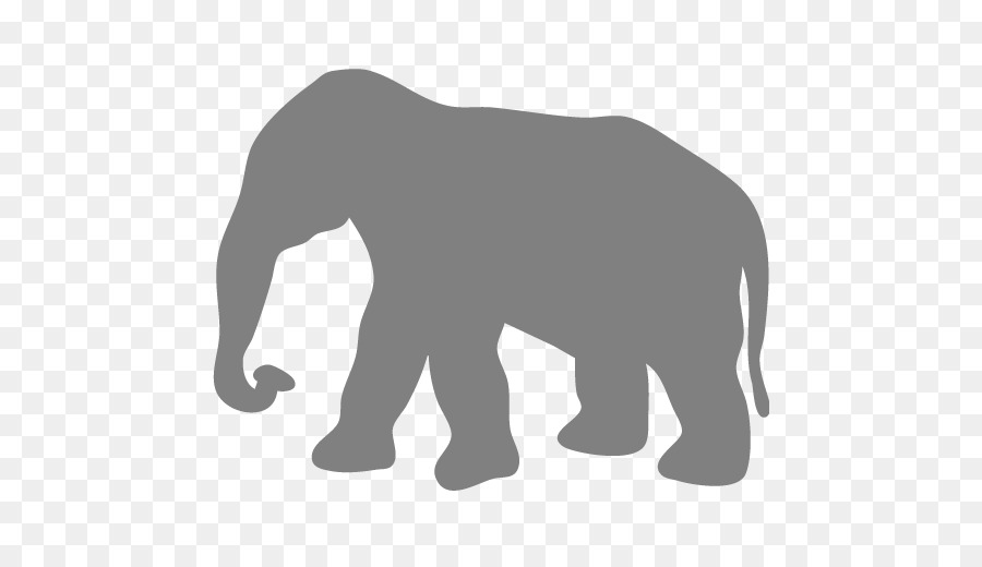 African elephant Elephantidae Silhouette Clip art - Silhouette png download - 512*512 - Free Transparent African Elephant png Download.