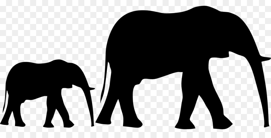 African Elephant Elephantidae Silhouette Clip Art Silhouette Png