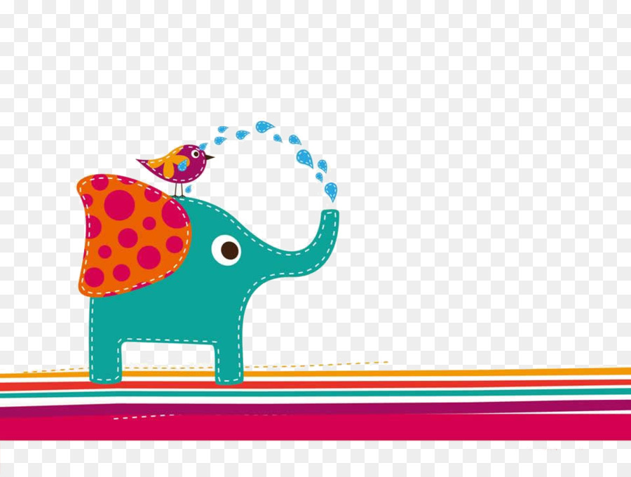 Elephant Illustrator Illustration - Cute cartoon baby elephant png download - 960*720 - Free Transparent Elephant png Download.