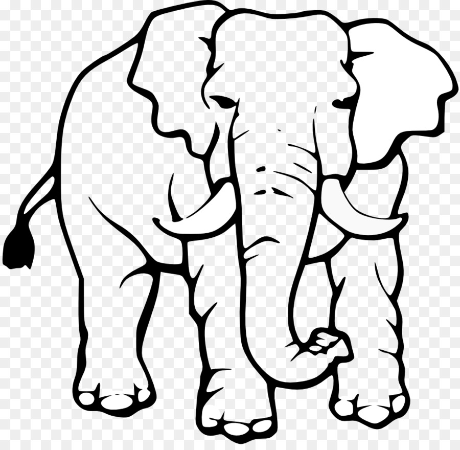 Asian elephant Black and white Clip art - White Elephant Clipart png download - 999*972 - Free Transparent Asian Elephant png Download.
