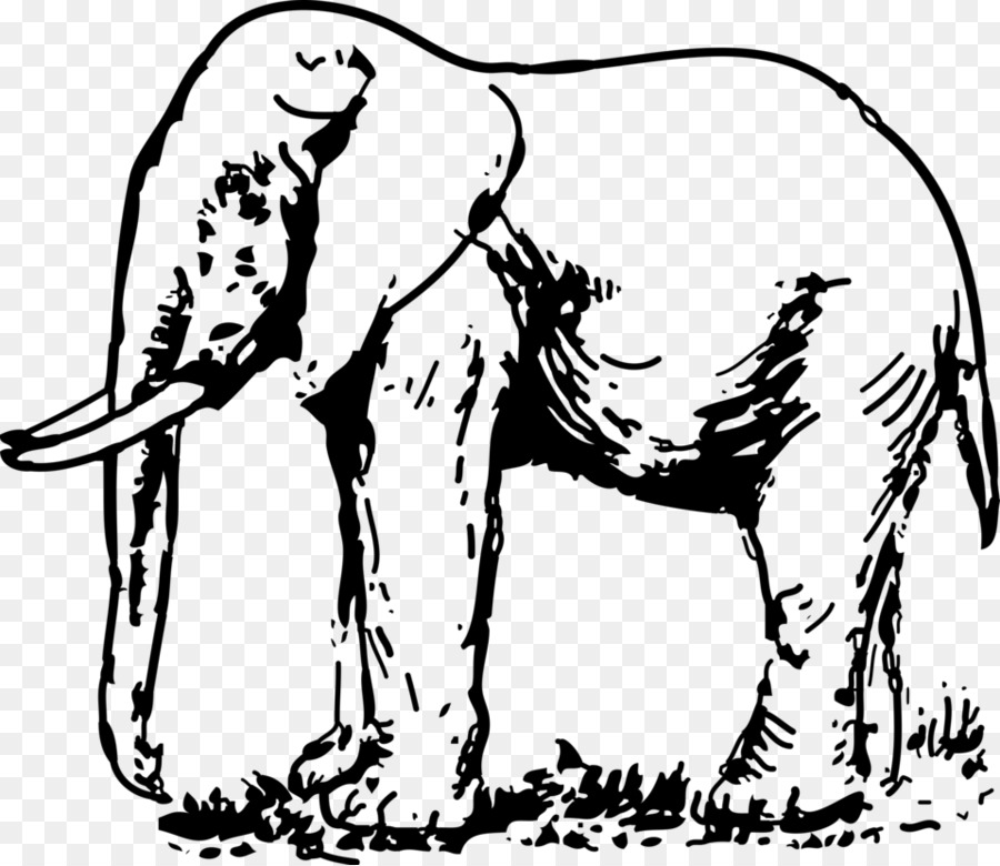 Elephantidae Drawing Black and white Clip art - Elephant black and white png download - 958*829 - Free Transparent Elephantidae png Download.