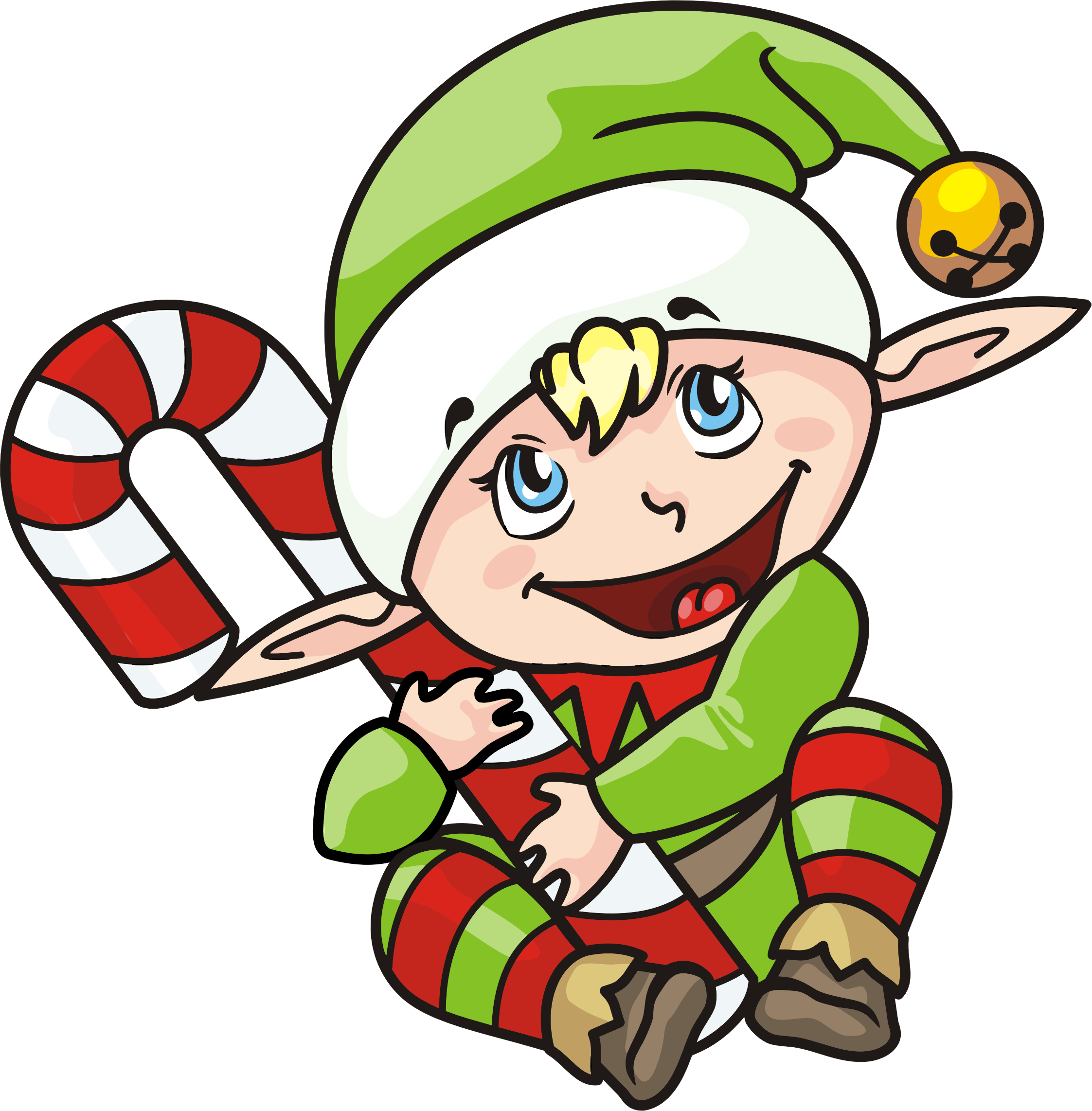 Santa Claus Christmas Elf Elf Transparent Background Png Download