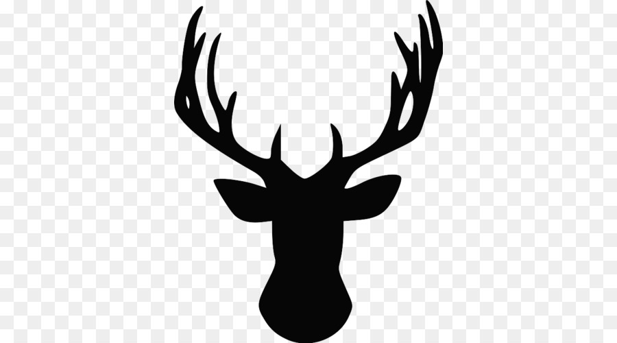 Reindeer Silhouette Antler - deer png download - 500*500 - Free Transparent Deer png Download.