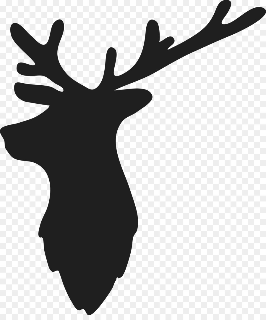 Silhouette Clip art Reindeer Image Illustration - elk png download - 1533*1812 - Free Transparent Silhouette png Download.
