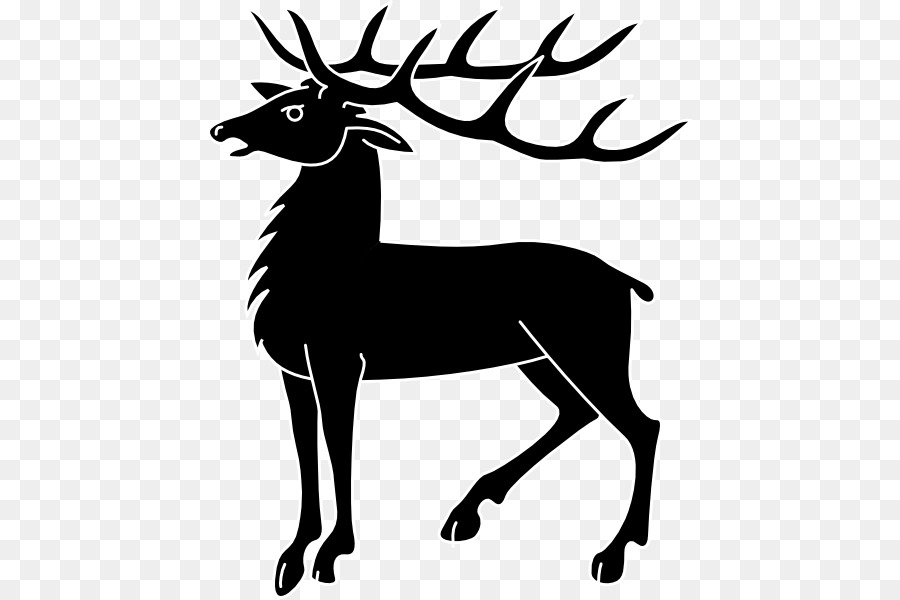 Reindeer Elk Horn Clip art - deer head silhouette png download - 486*599 - Free Transparent Reindeer png Download.
