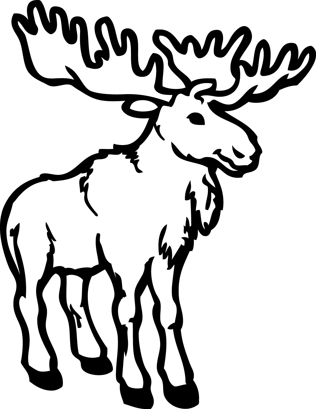 moose coloring pages
