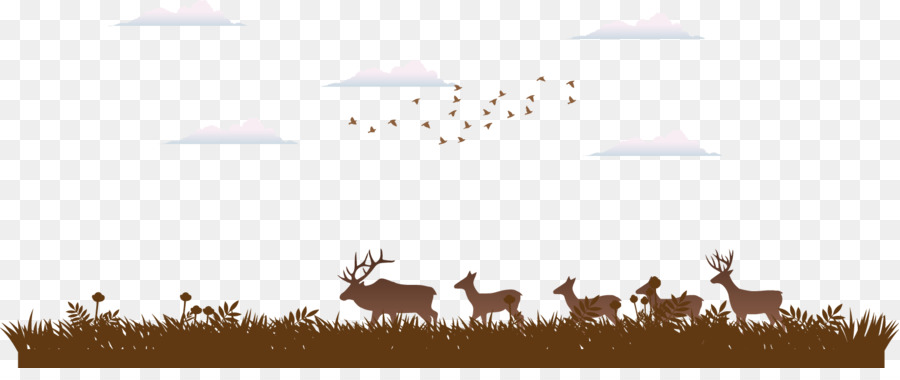 Text Brand Cartoon Illustration - Deer silhouettes png download - 1569*642 - Free Transparent Text png Download.