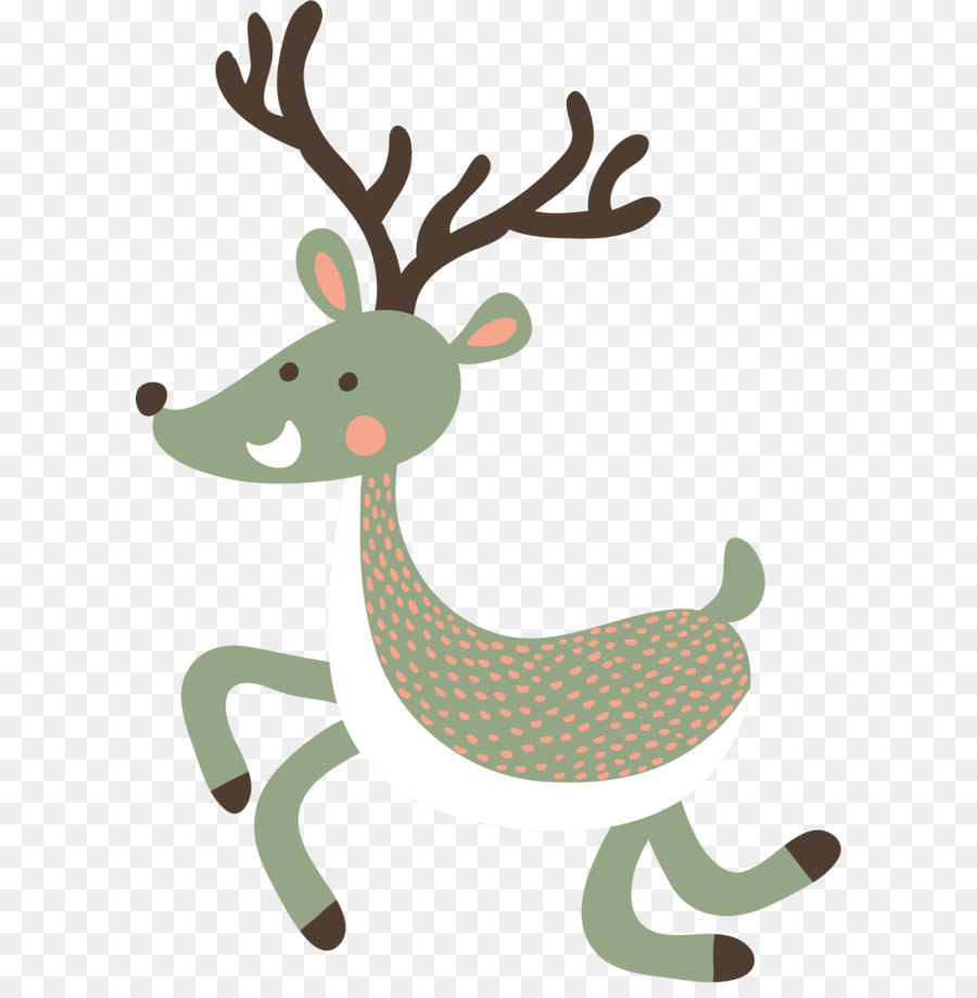 Reindeer - Cartoon reindeer decorative patterns png download - 1001*1395 - Free Transparent  Cartoon png Download.