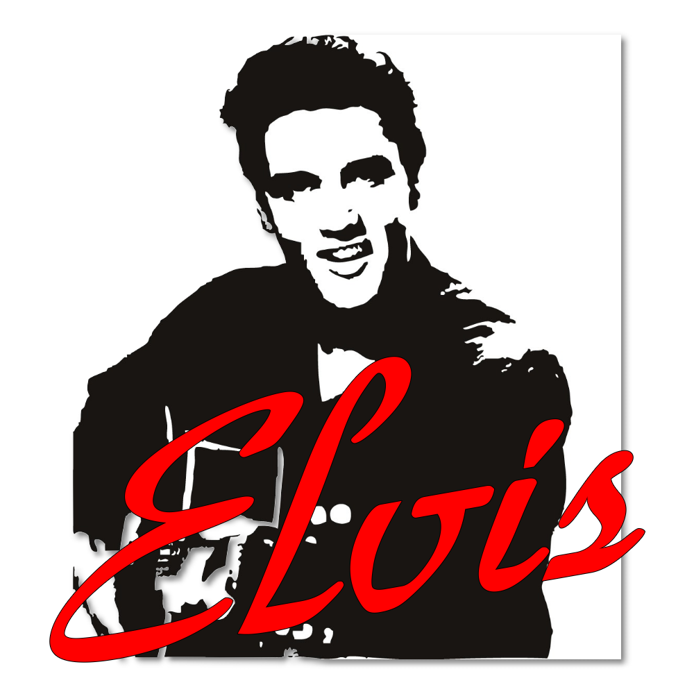 Elvis Presley Stencil Portrait Silhouette Silhouette Png Download 10001000 Free 9238