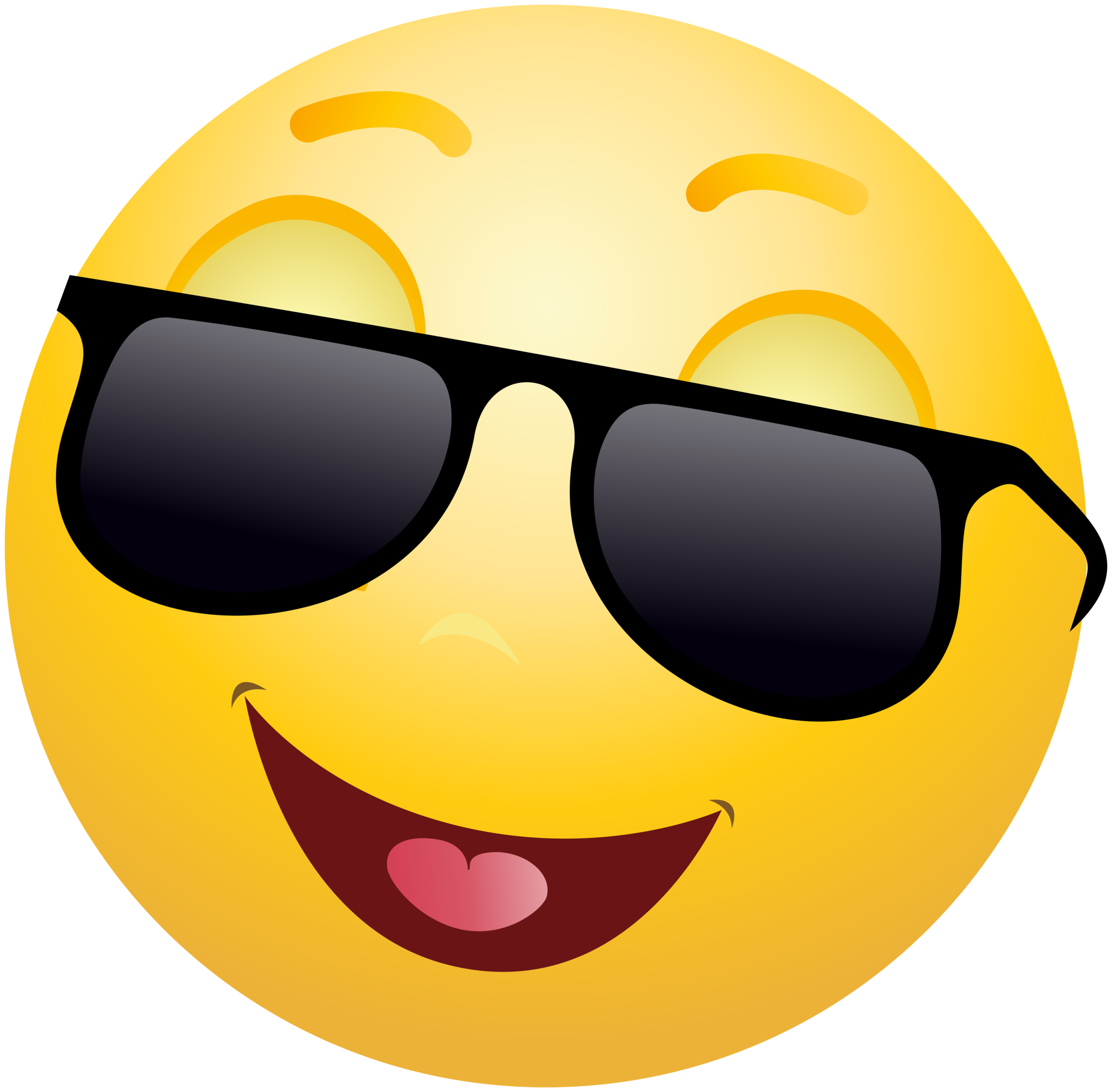 Emoji Emoticon Smiley Sunglasses Clip Art Faces Png Download 2038