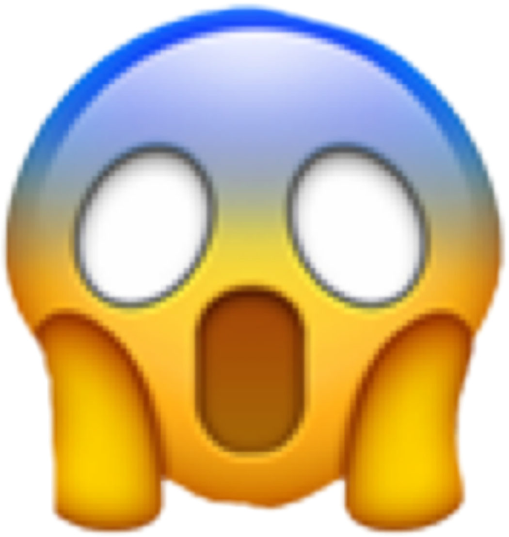 Emoji Screaming Emoticon Smiley Face Omg Png Download 10501108