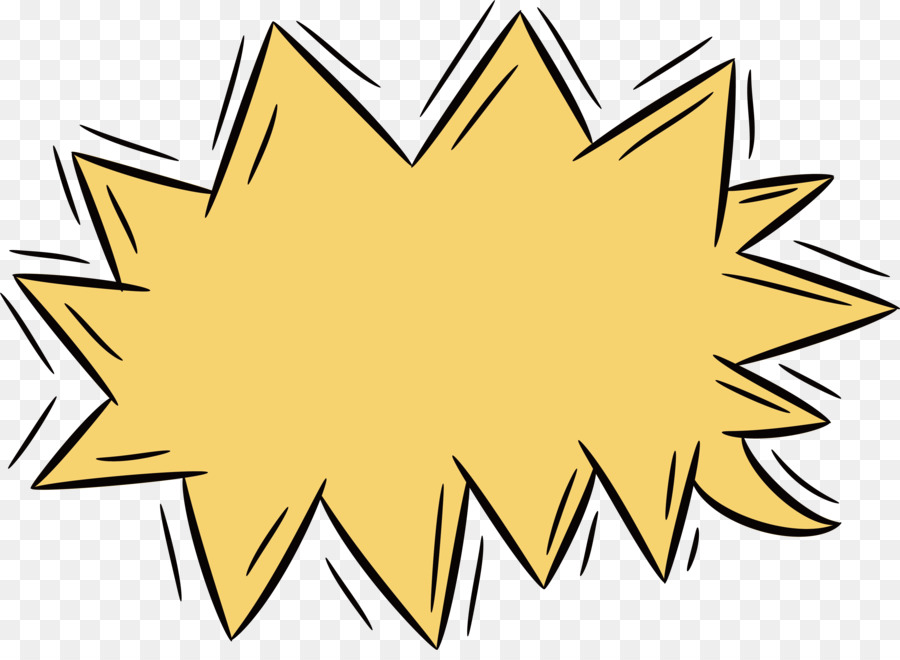 Explosion Clip art - Yellow serrated bomb png download - 3510*2535 - Free Transparent Explosion png Download.