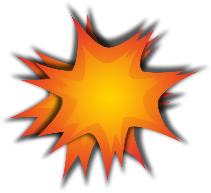 Explosion Bomb Clip art - a cartoon png download - 710*648 - Free