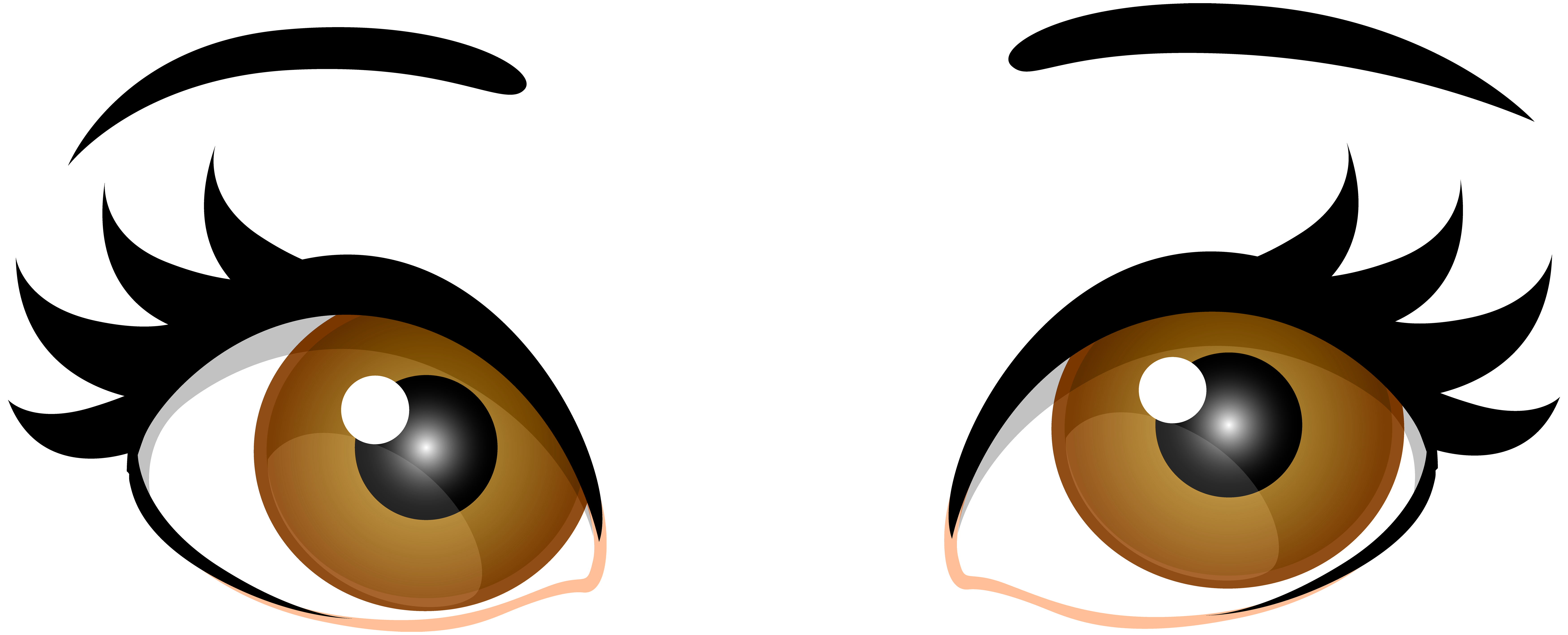 Human eye Brown Clip art - eyes png download - 7000*2837 - Free