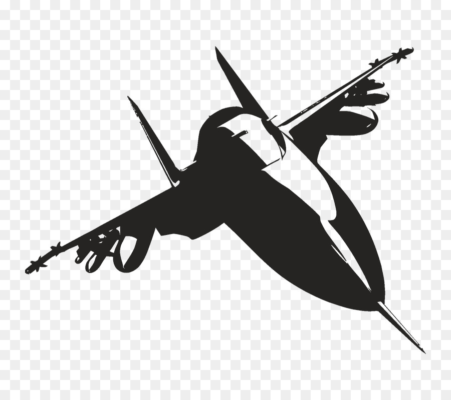 fighter jet silhouette.
