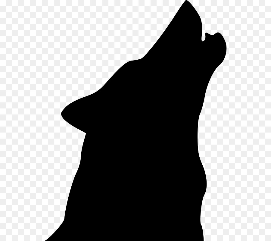 Gray wolf Silhouette Drawing Clip art - Silhouette png download - 607*800 - Free Transparent Gray Wolf png Download.