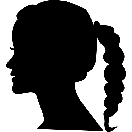 Silhouette Woman Female Hair - Silhouette png download - 512*512 - Free