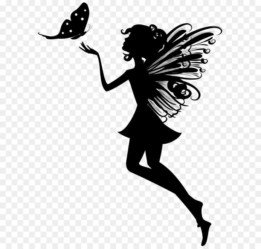 Fairy Clip art - Fairy Butterfly Silhouette PNG Clip Art Image png download - 6059*8000 - Free Transparent Fairy png Download.