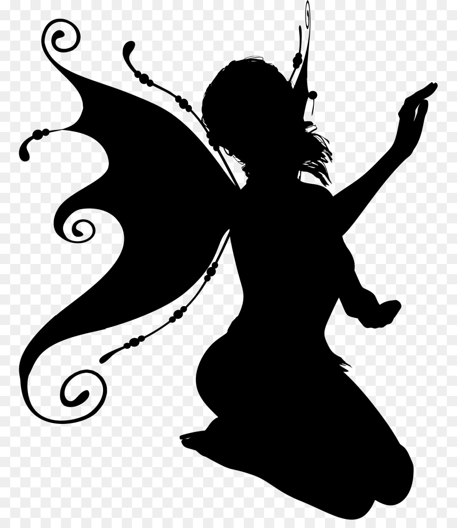 Fairy Silhouette Clip art - ornate vector png download - 825*1024 - Free Transparent Fairy png Download.