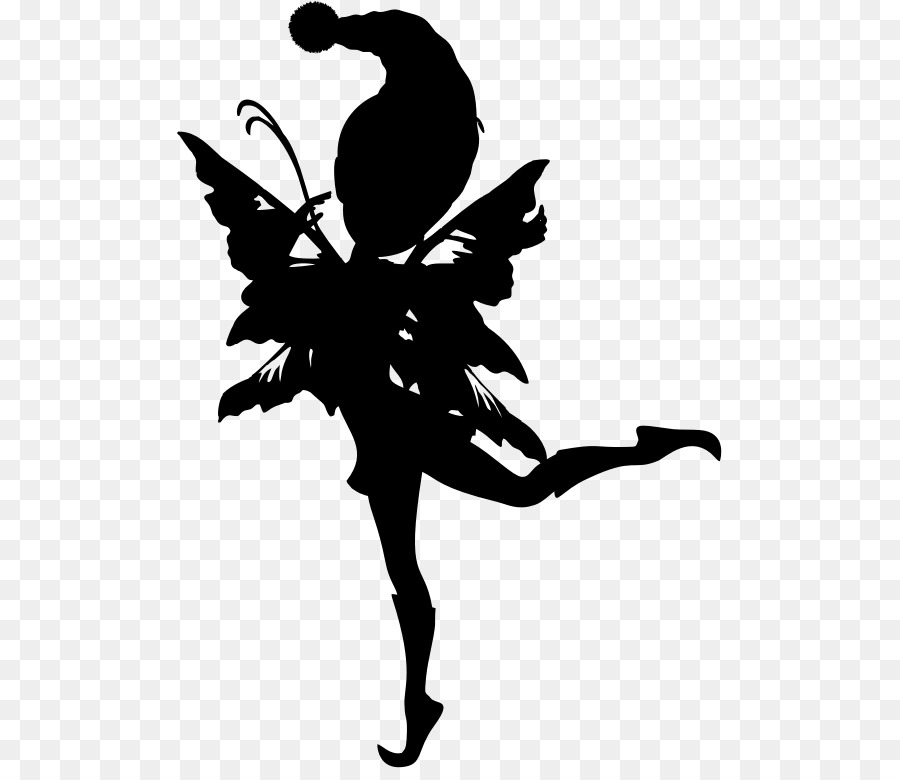 Fairy Silhouette Clip art - playful png download - 545*768 - Free Transparent Fairy png Download.