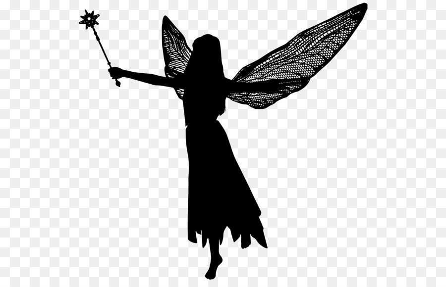 Silhouette Fairy Clip art - Silhouette png download - 600*568 - Free Transparent Silhouette png Download.