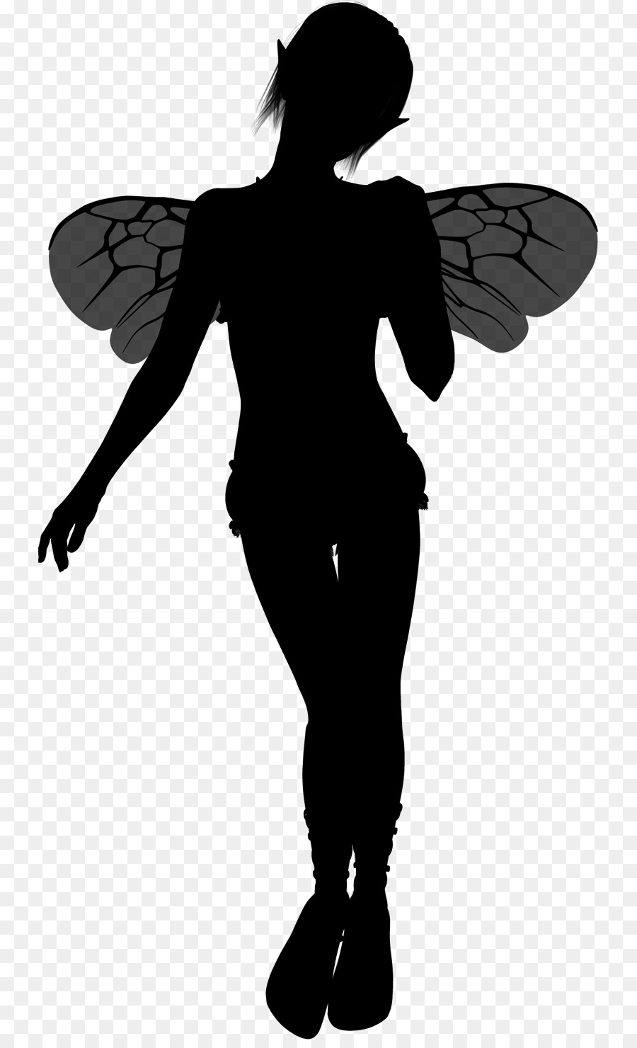 Silhouette Fairy Royalty-free Pixie - Silhouette png download - 791*1468 - Free Transparent Silhouette png Download.