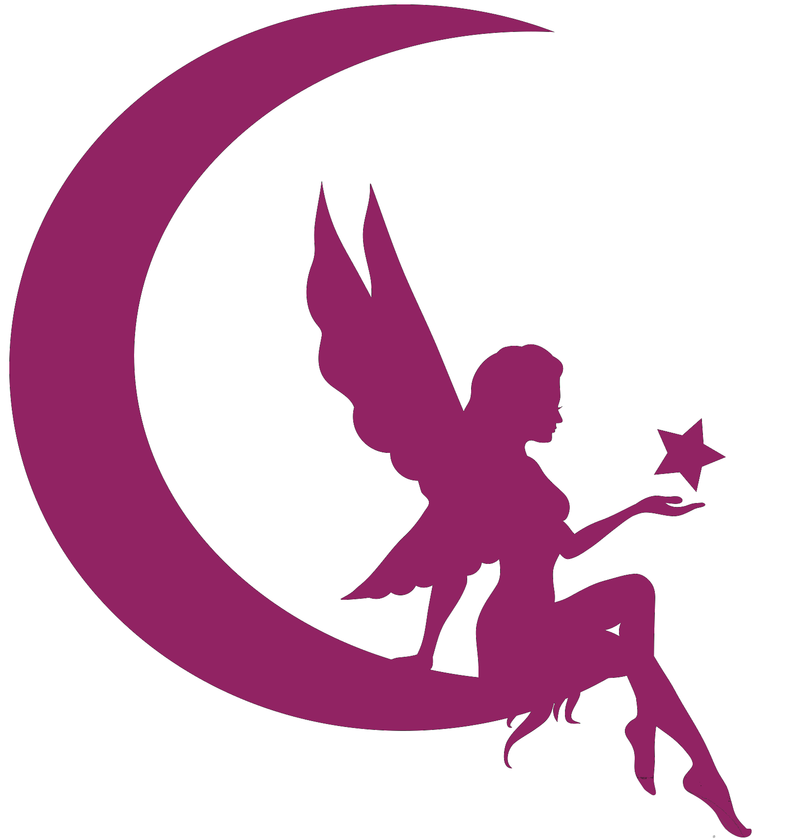 fairy moon silhouette
