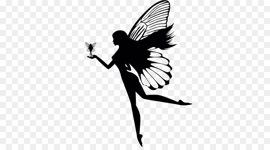 Silhouette Fairy Clip art - Butterfly Fairy png download - 500*500 - Free Transparent  png Download.