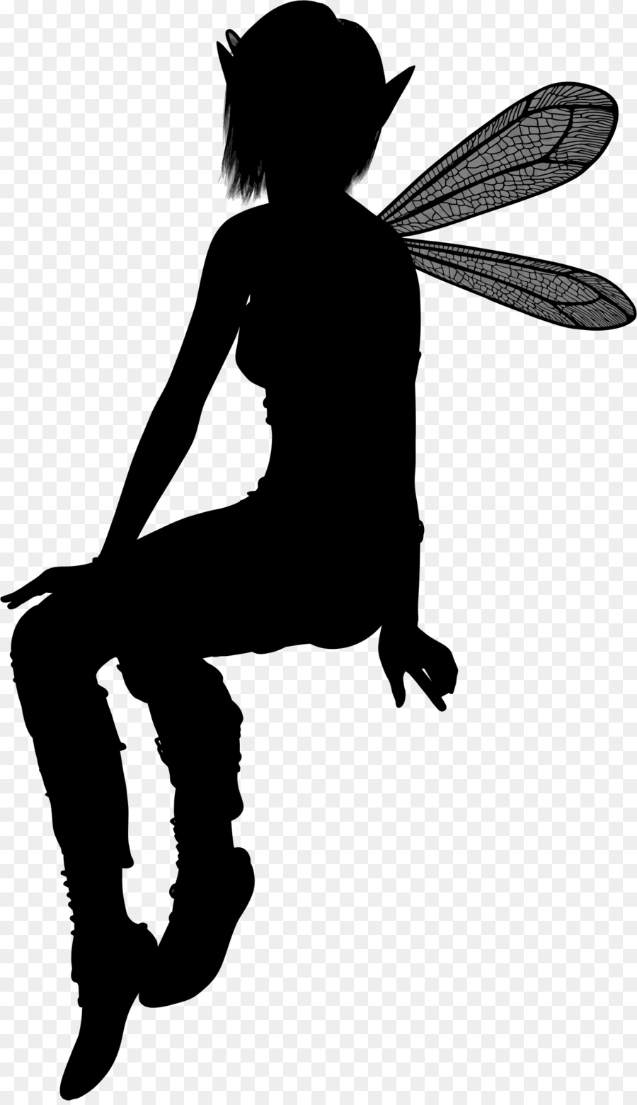 Fairy Elf Silhouette Clip art - Fairy Silhouette png download - 1352*2334 - Free Transparent Fairy png Download.