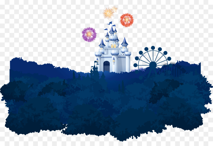 Fairy tale Castle - Fairytale castle and fireworks png download - 2900*1937 - Free Transparent Fairy Tale png Download.