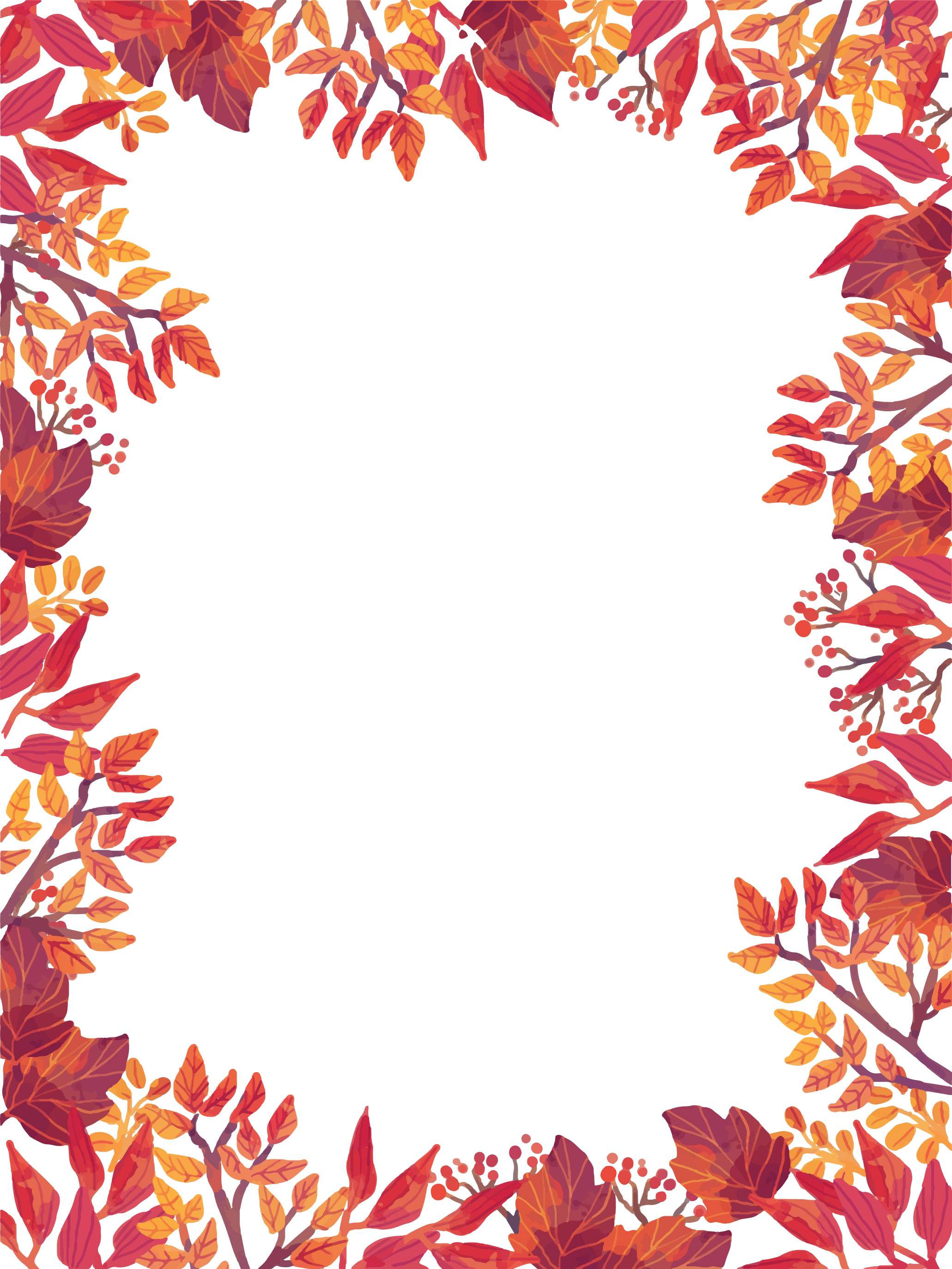 Autumn Leaves Border Png And Free Autumn Leaves Borderpng Transparent